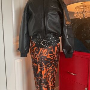 NWOT Tropical Print Maxi Skirt by Topshop